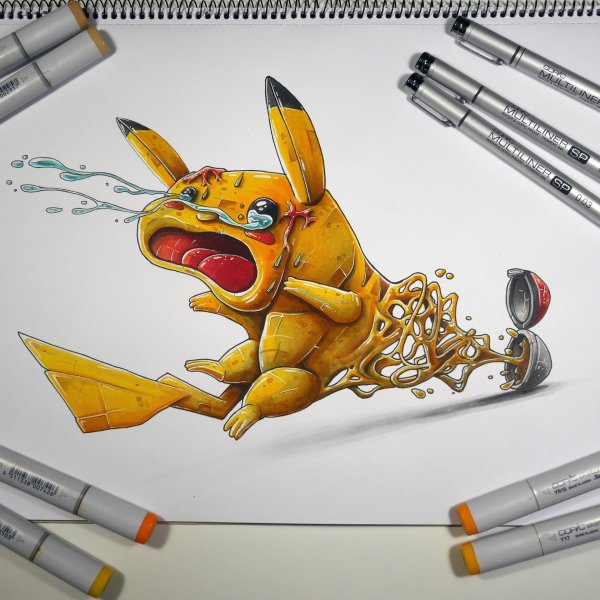 пикачу рисунки