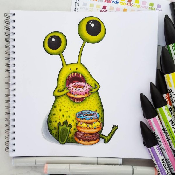 монстрики рисунки