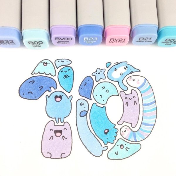 милые рисунки маркерами легкие