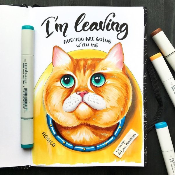 рисунки маркерами