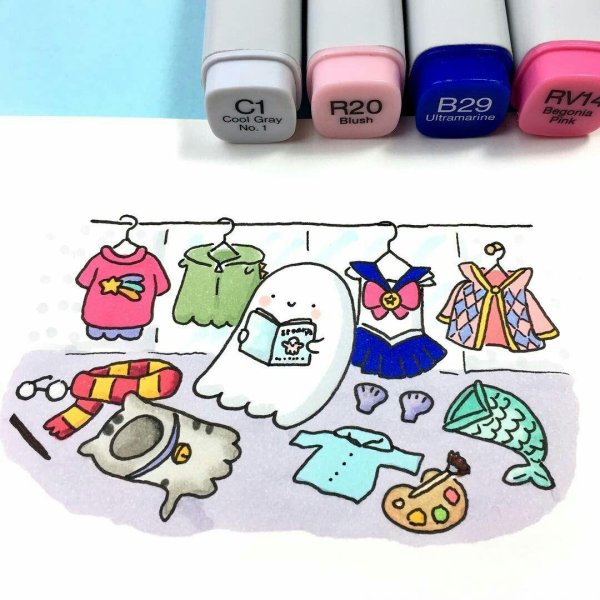 рисунки для срисовки маркерами легкие