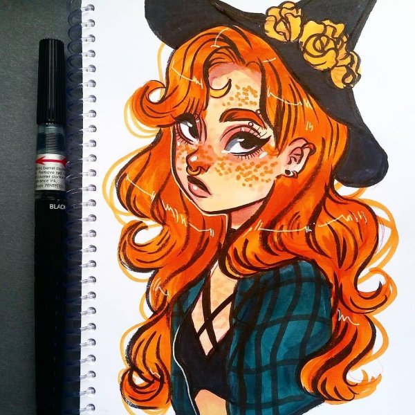 скетчбук ведьмы