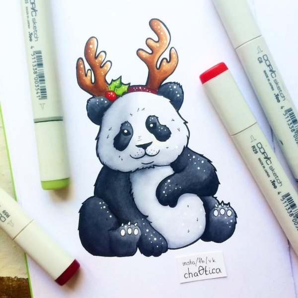 панда скетчинг
