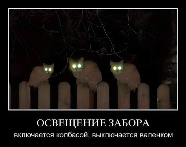 освещение забора