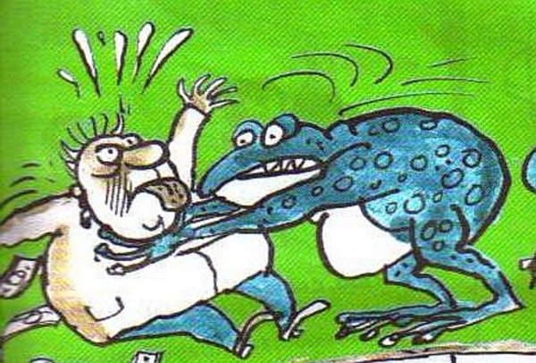 жаба задушила