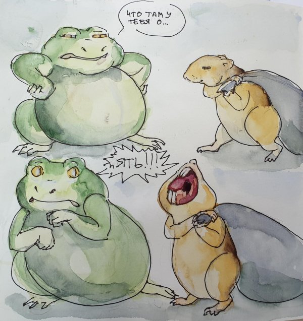 рисунки милые лягушки