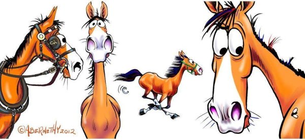 мультяшный конь