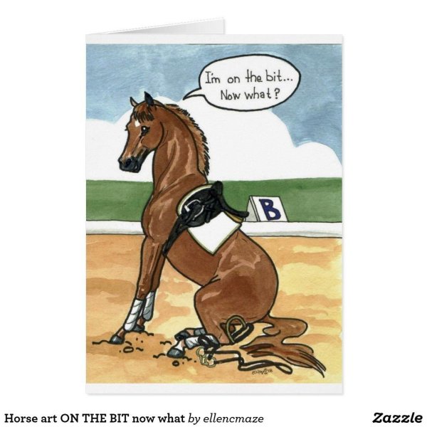 открытка с лошадью