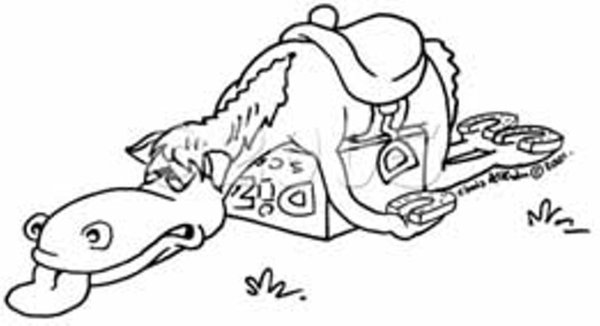 барон мюнхгаузен раскраска для детей