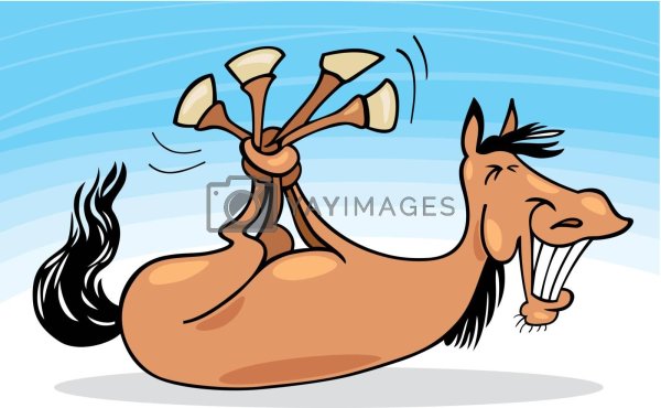 мультяшная лошадка