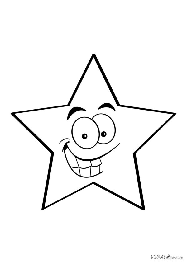 звездочка раскраска