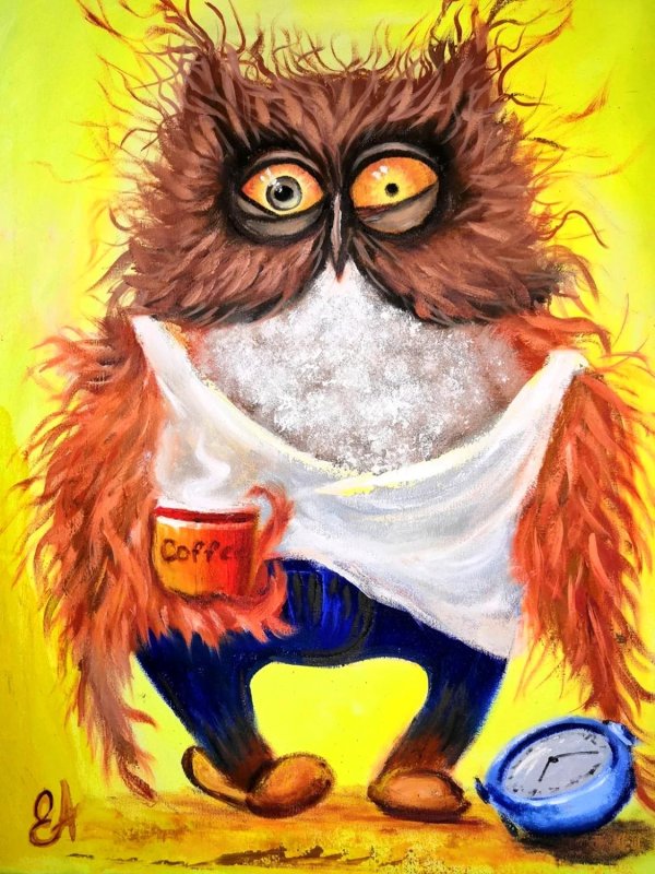 невыспавшаяся сова