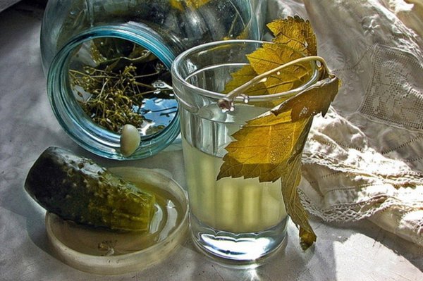 стакан рассола