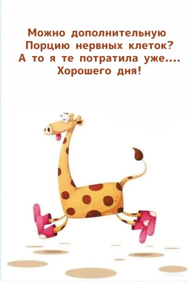 веселый жираф