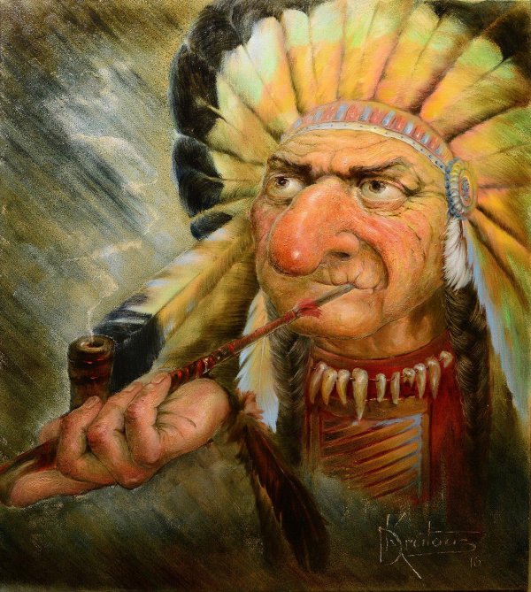 старый индеец