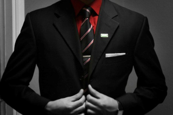 костюм галстук