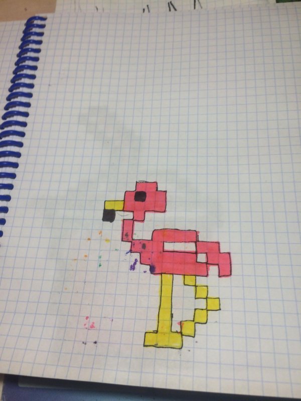 рисунки по клеточкам маленькие