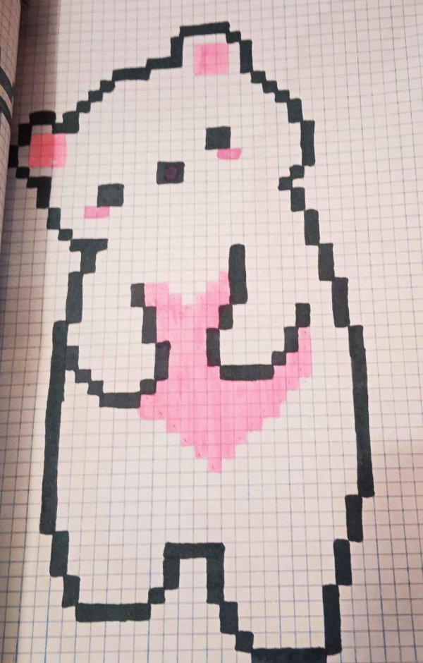 рисунки по клеточкам лёгкие