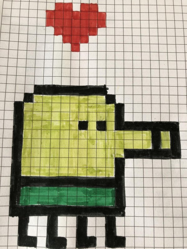 рисунки по клелеточкам