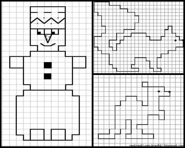 рисование по клеточкаv