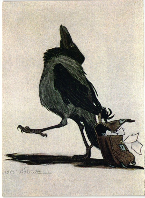 рисунки ворон