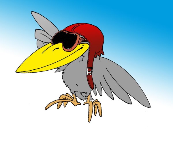 птица мультяшная