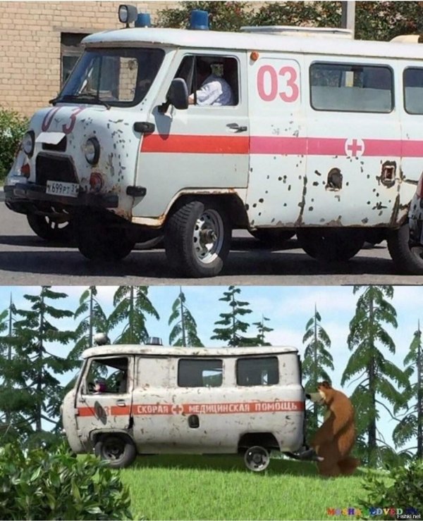 маша и медведь скорая