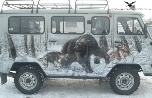 аэрография на уаз 469