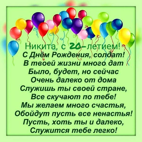 с днем рождения никита
