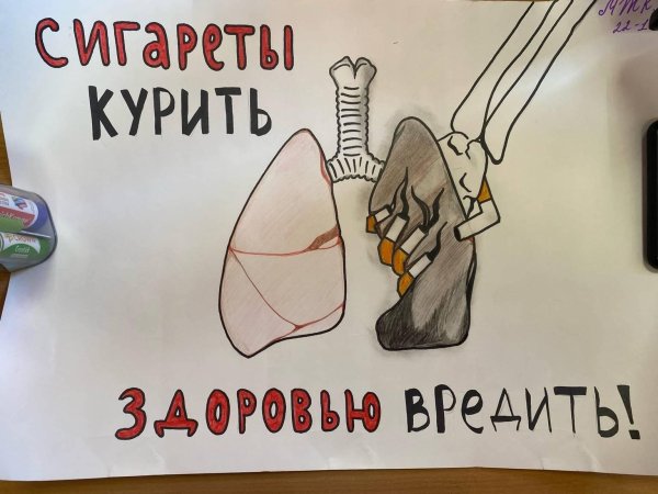 плакат мы против курения