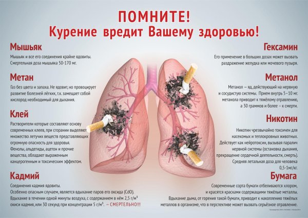 памятка про курение