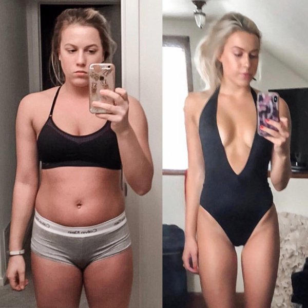 женщина худеет