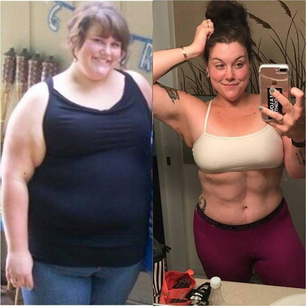 похудение до после женщина