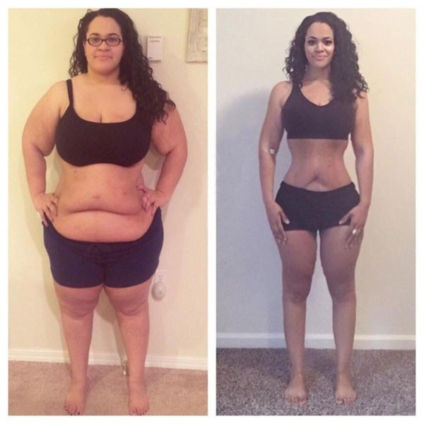 до и после похудение