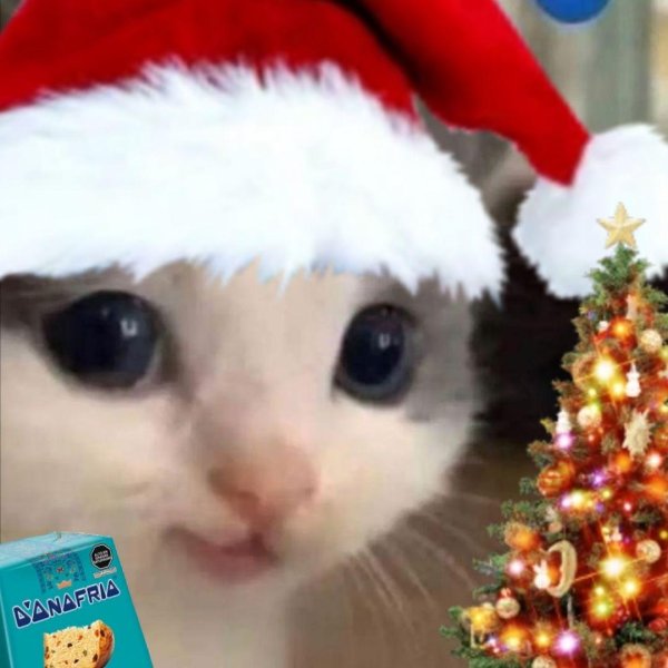 кот новогодний