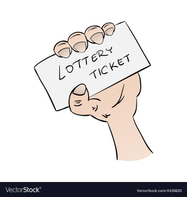 шаблон лотерейного билета