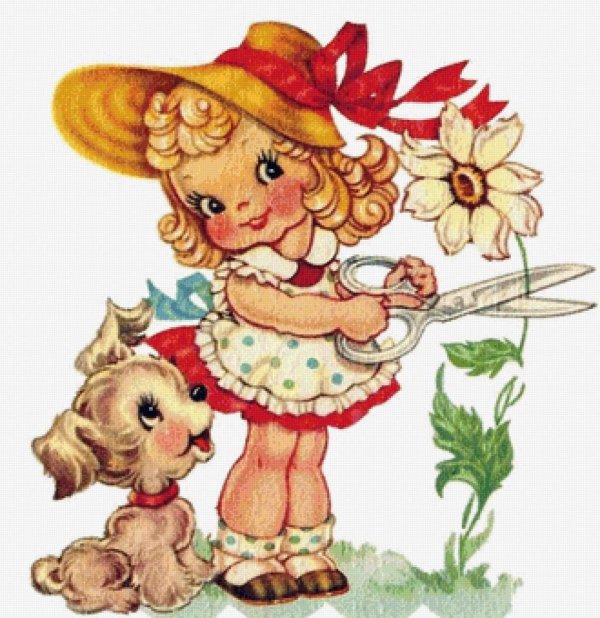 мультяшная девочка