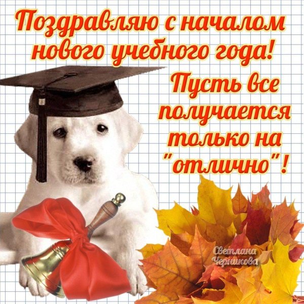 поздравление с учебным годом