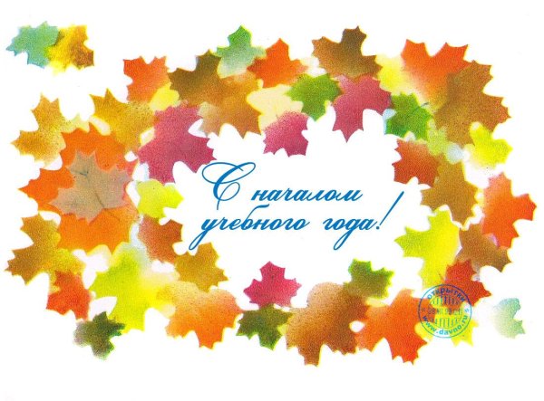 с началом нового учебного года