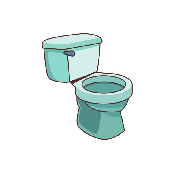 туалет мультяшный