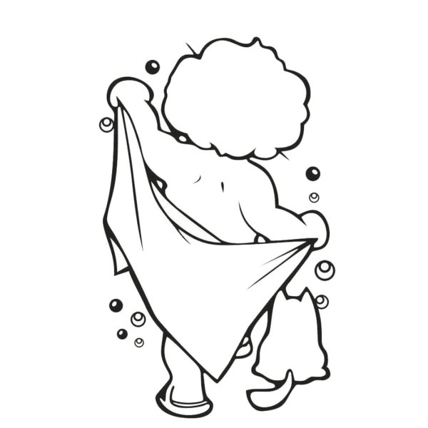 полотенце раскраска