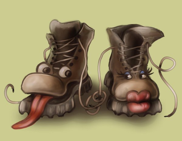 ботинки рисунок