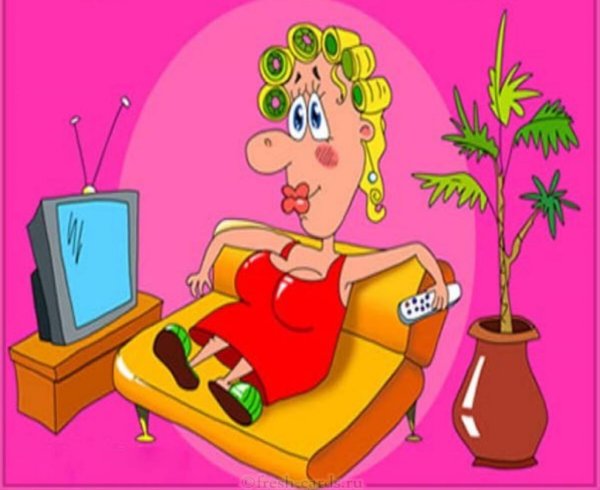 карикатура женщина