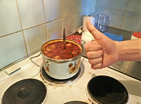 суп в кастрюле