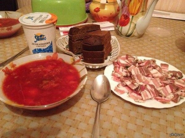 приготовление борща