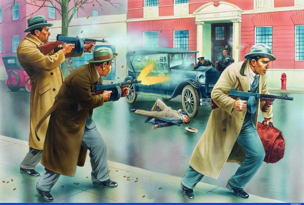 гангстеры перестрелка