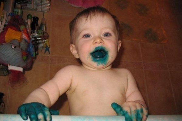 отмыть зеленку