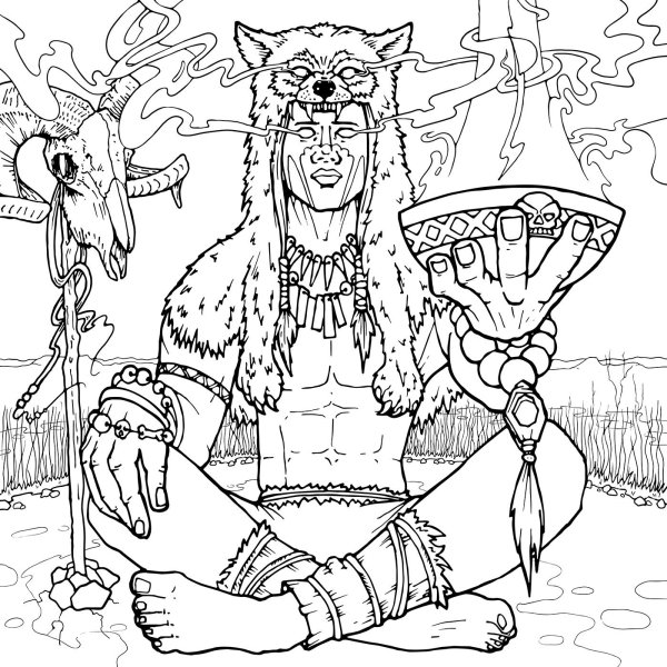 раскраска бога велеса