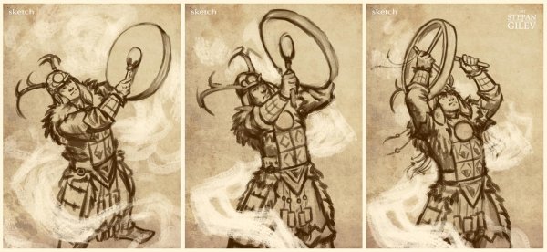 шаман иллюстрация