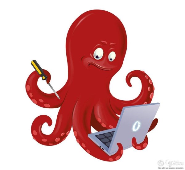 осьминог красный